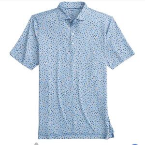 johnnie-O Duck Hook Printed Golf Polo Size Small nwt
